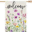 Bandera primavera floral 28x40pulg doble cara