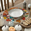 Set 4 manteles redondos otoño 14pulg decoración comedor