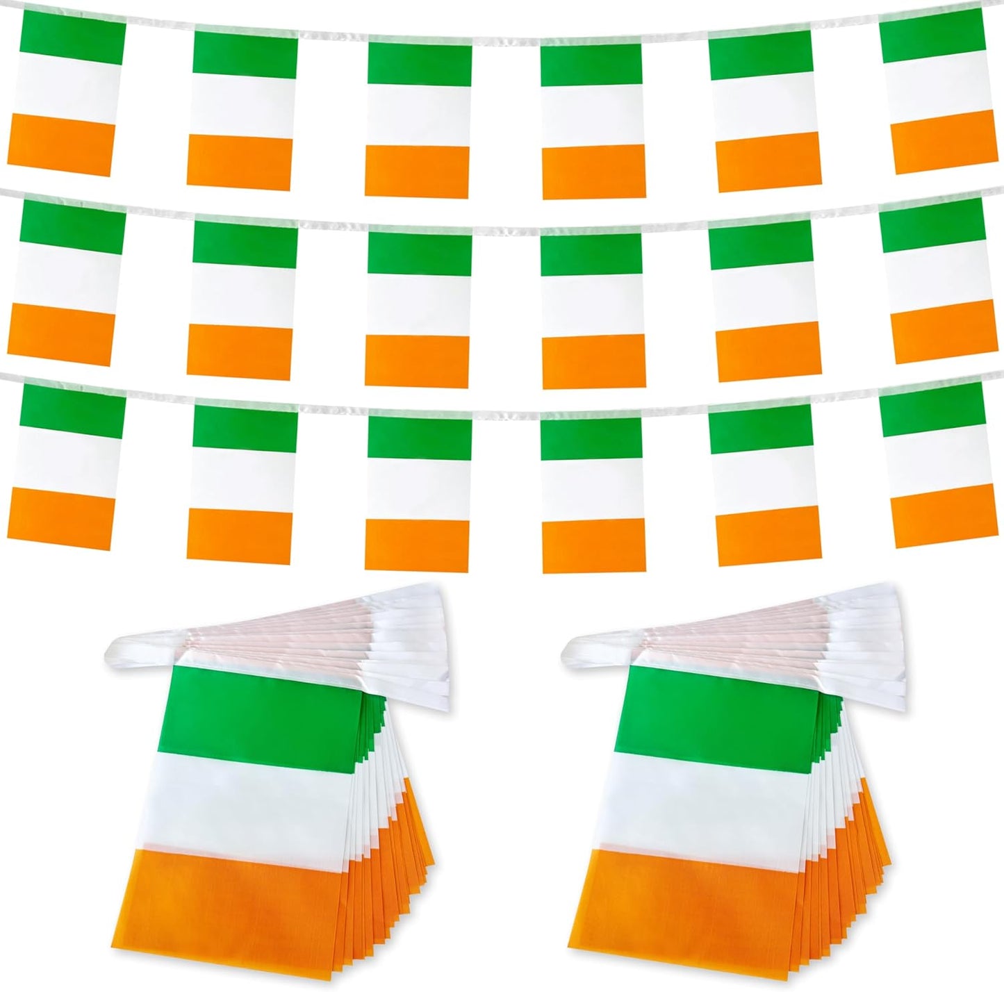 2 Banderas Irlanda 60ft 40 Pzas Colgantes
