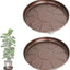 Soporte plantas ruedas 16" set 3 metal resistente 230lb