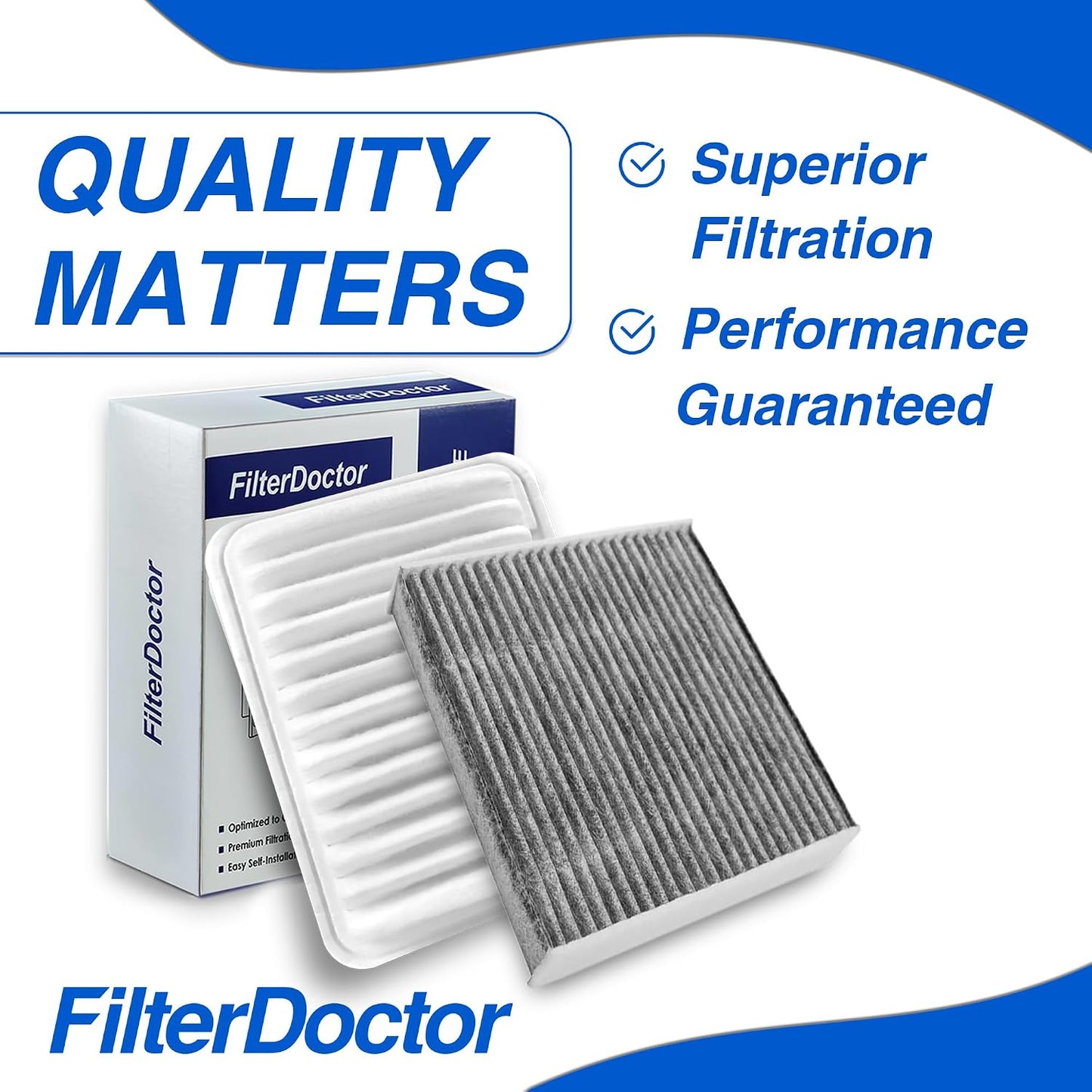2 Filtros Aire Cabina Comp Toyota Corolla 09-19
