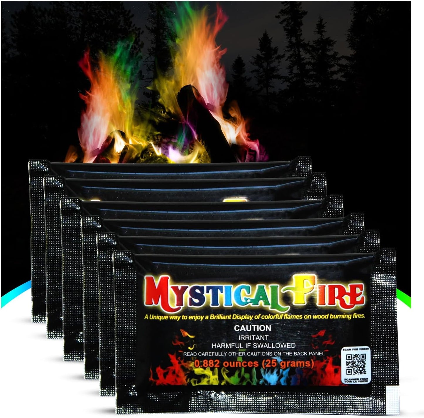 Pack 25 Encantados cambio color fuego chimenea campamento