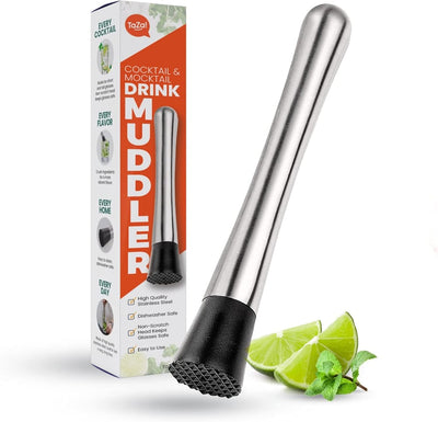Muddler acero inox 8pulg para cócteles Mojito
