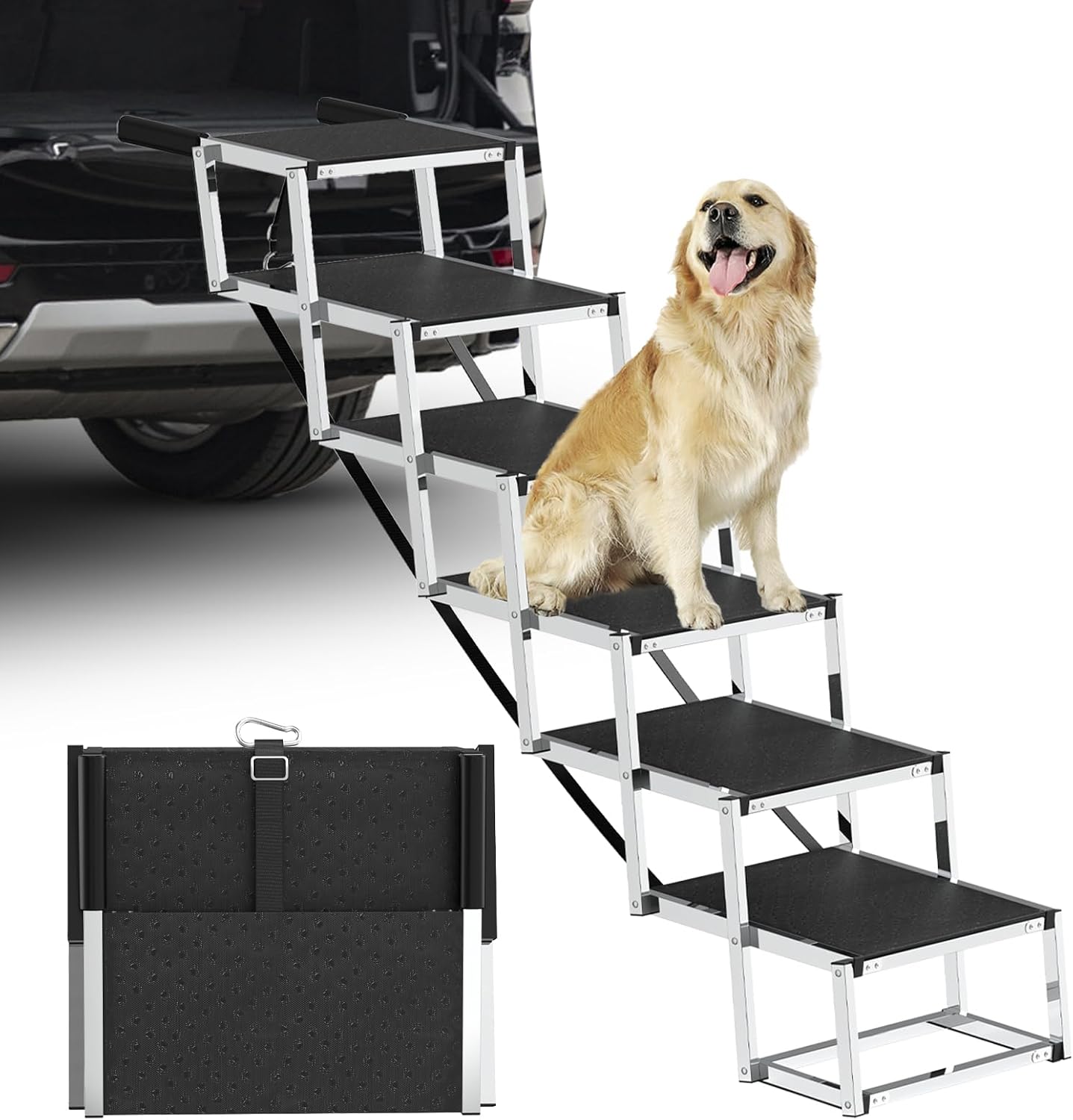Rampa plegable perro grande 43pulg antiderrap para SUV