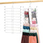 Colgador bufandas armario 20 pzas plateado