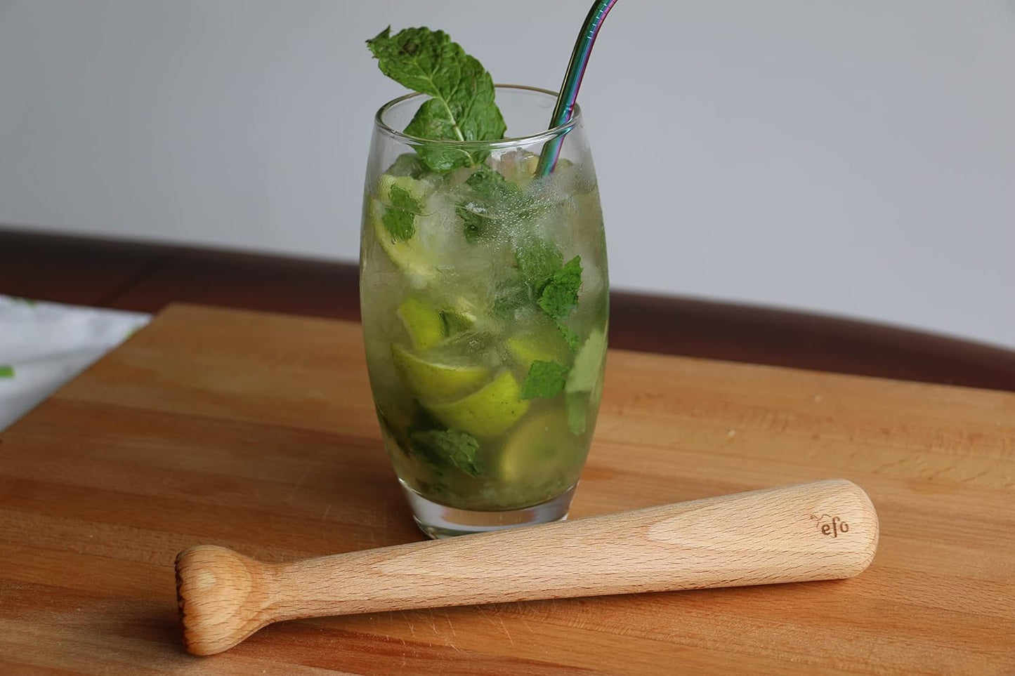 Muddler de madera para cócteles elegante y práctico