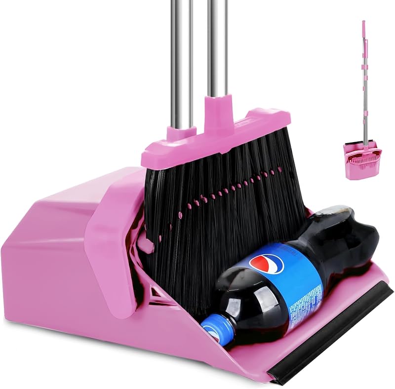 Set escoba recogedor 51pulg asa para pelo y suelo