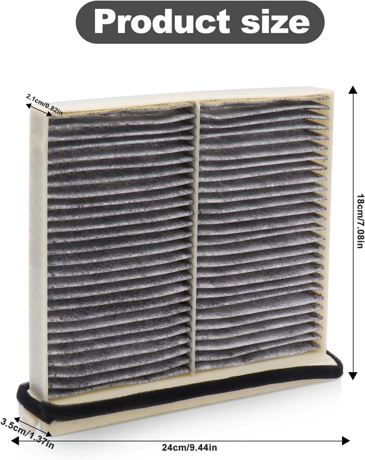 Filtro aire cabina Mazda CX-70 KR9P61J6X con carbón 2 Uds