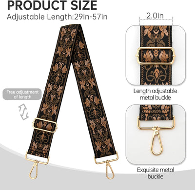 Correas ajustables para bolsos mujer ancha cruzada