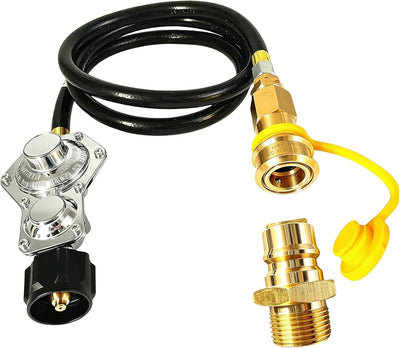Regulador propano 2 etapas manguera 5ft 3/4pulg comp 3 generadores