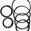 Kit 6 alambres aluminio negro para bonsái 1-4mm 152pies
