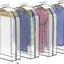Bolsas colgantes ropa transparente 10pulg set 4 camisas abrigos