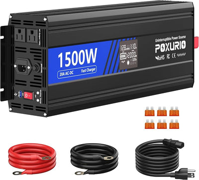 Sistema respaldo batería bomba sumidero 1500w carga rápida lcd