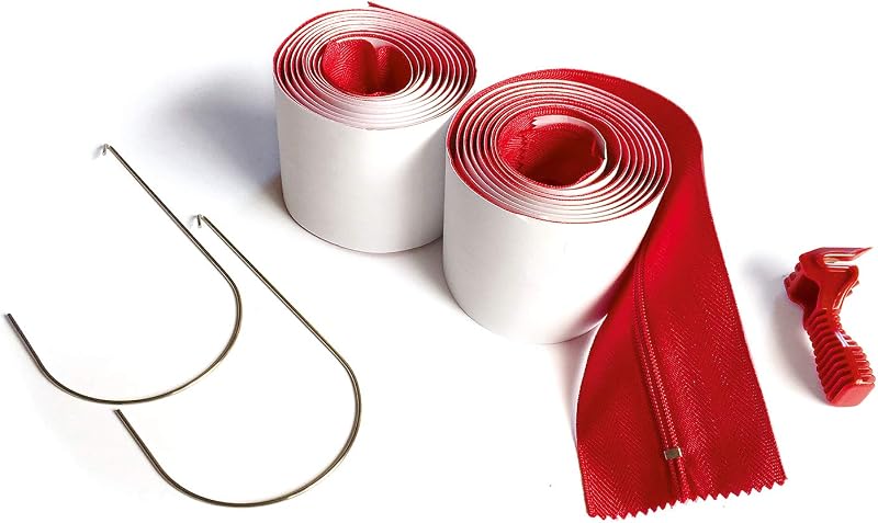 Cremallera autoadhesiva resistente 24uds