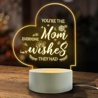 Lámpara de noche 3D LED USB con luces táctiles 7 colores