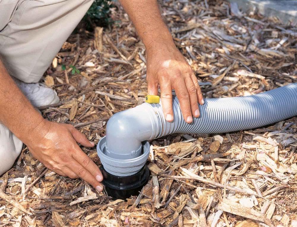 RV Easy Slip Elbow adaptador 4-1 diámetro mayor vaciado rapido