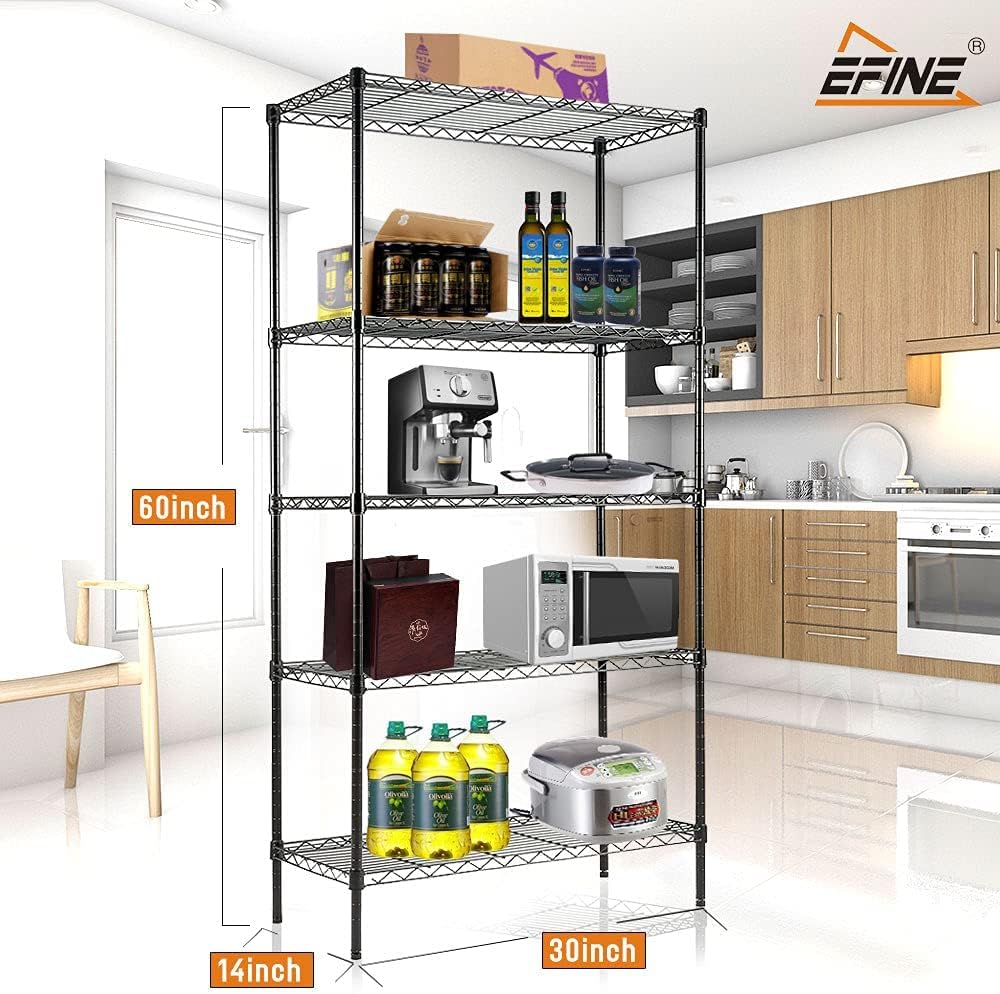 Estantería 5 estantes metal ajustable cocina garaje 150lb