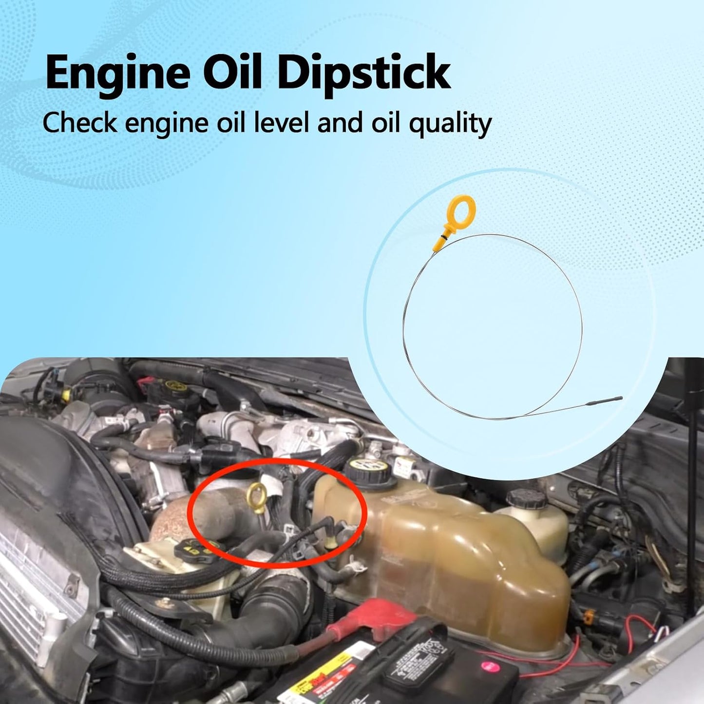 Varilla aceite motor comp Ford Serie F 6.4L Powerstroke