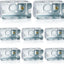 Caja eléctrica metal 4x2pulg 13pulg cúb. 8 pzas