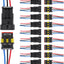 10 Conectores Cable AWG Impermeables 3 Pines Automotriz