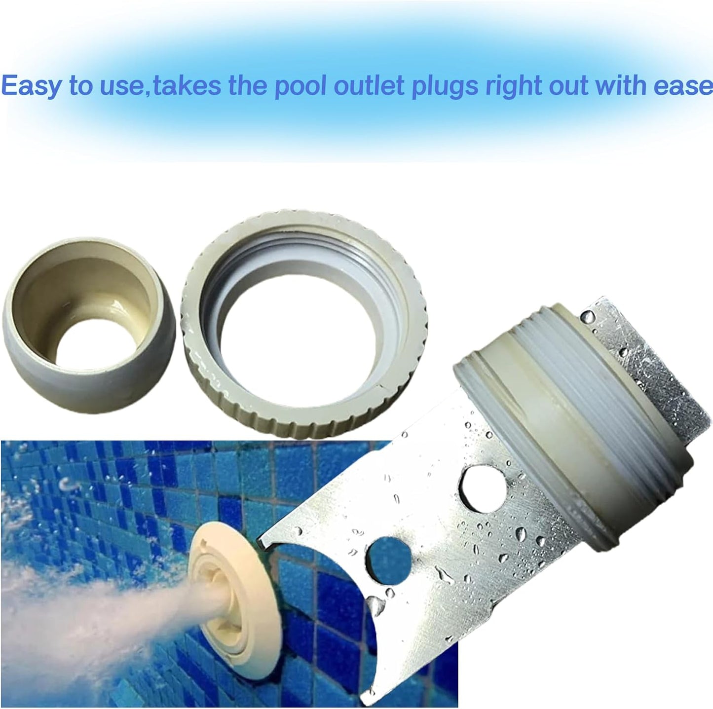 Herramienta extracción globo ocular piscina acero inox 304