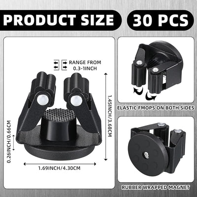 Soporte magnético para escobas 30uds pared garaje cocina