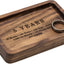 Plato anillos madera rectangular 5.5x3.5"