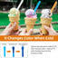 40 Cucharas Helado Reutilizables 4 Colores para Postres