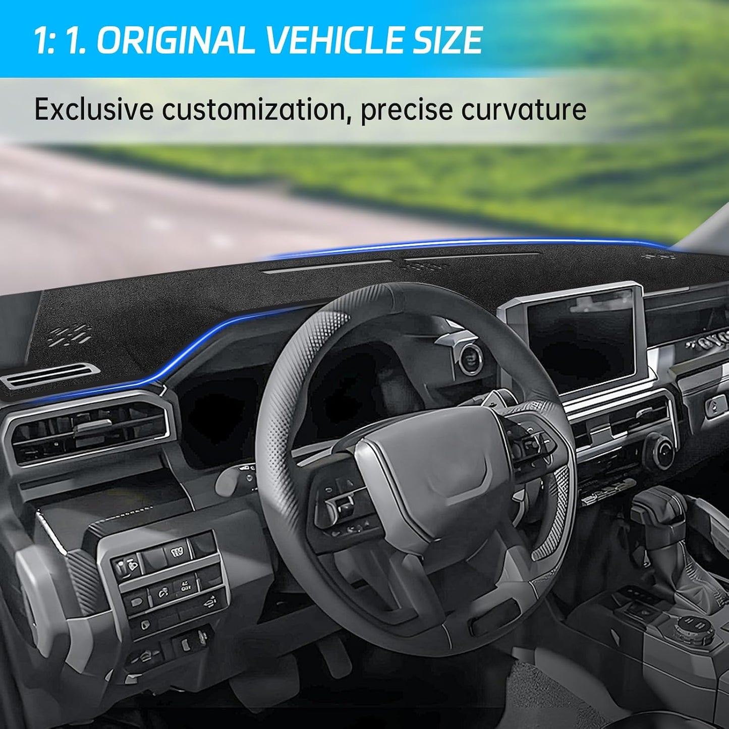 Funda tablero Toyota Tacoma alfombrilla antiderrap consola