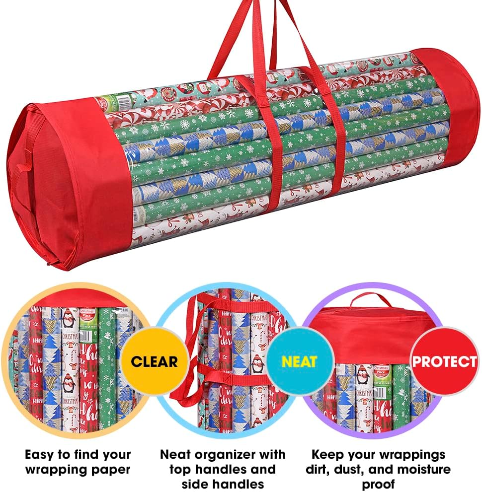 Bolsa PVC para envoltorios regalo 40" 24 rollos