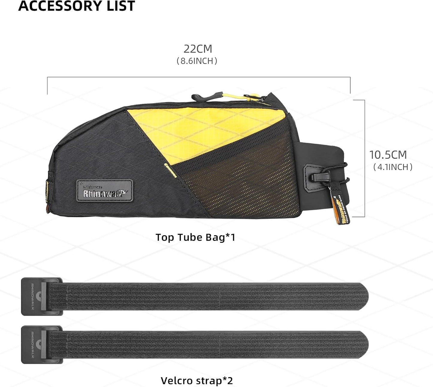Bolsa tubo superior bicicleta impermeable profesional