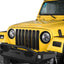 Cubierta biseles faros negro mate soporte Jeep Wrangler TJ