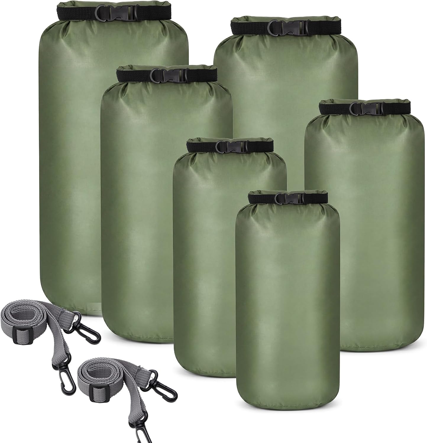 Set 6 Bolsas Secas Impermeables 20-3 L Correa Ajustable