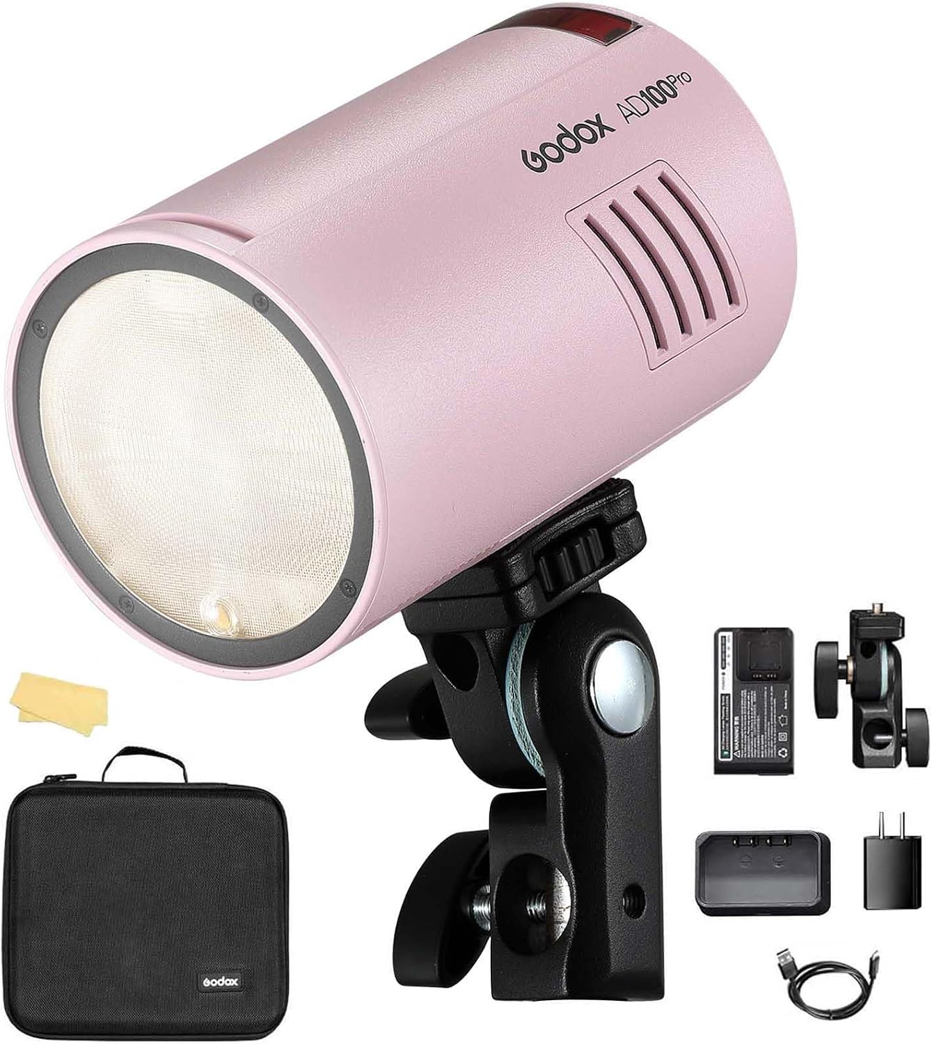 Luz estroboscópica portátil 100Ws batería 2600mAh estudio