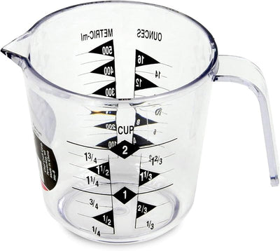Taza medición plástico transparente 2 pzas