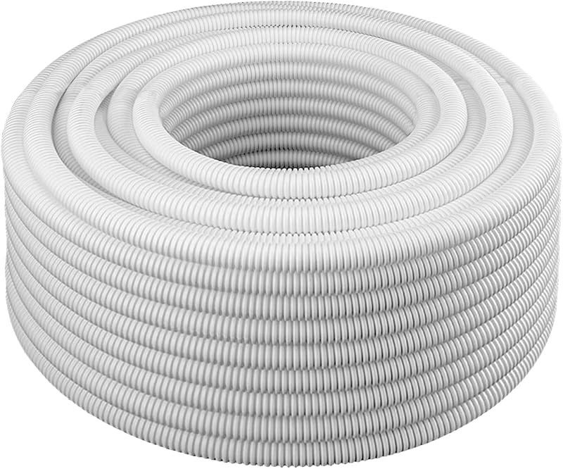 Conducto flexible corrugado alambre 1" 50ft blanco