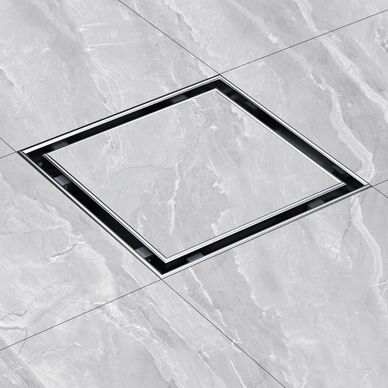 Drenaje ducha cuadrado 4" acero inox con rejilla