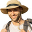 Sombrero sol XL XXL impermeable ala ancha ajustable senderismo
