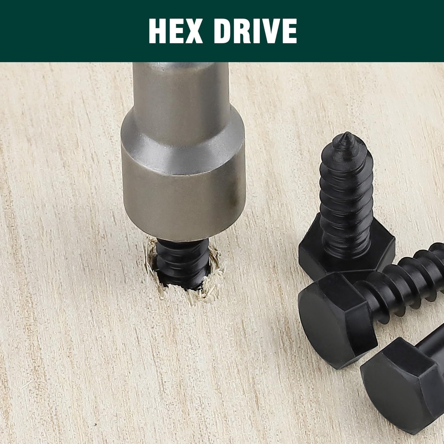 Tornillos hex 5/16x3.5pulg acero inox 304 para madera