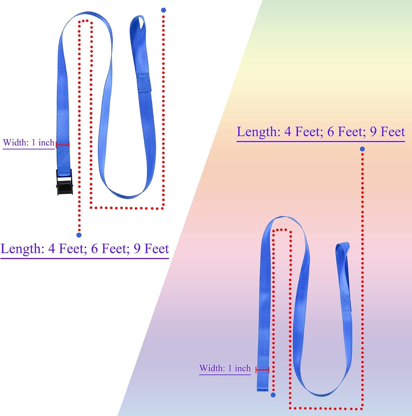 Correas amarre con bucle para rack surf kayak