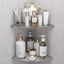 2 Estantes Esquineros Ducha Acero Inox 304 8"