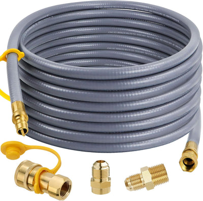 Manguera gas natural 48ft 1/2pulg ID con adaptador