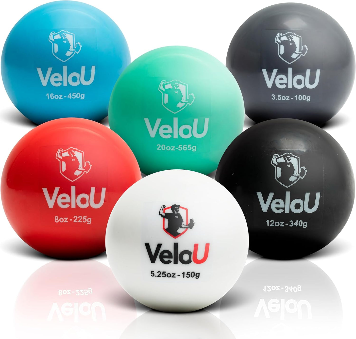 6 Pelotas Béisbol Ponderadas para Brazo