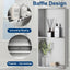 Nicho ducha acero inox 13x25 con estante 2 niveles