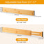 Separadores cajones bambú ajustables 13-17" set 4
