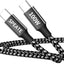 Cable USB C 100W 6.6pies carga rápida para Phone Galaxy