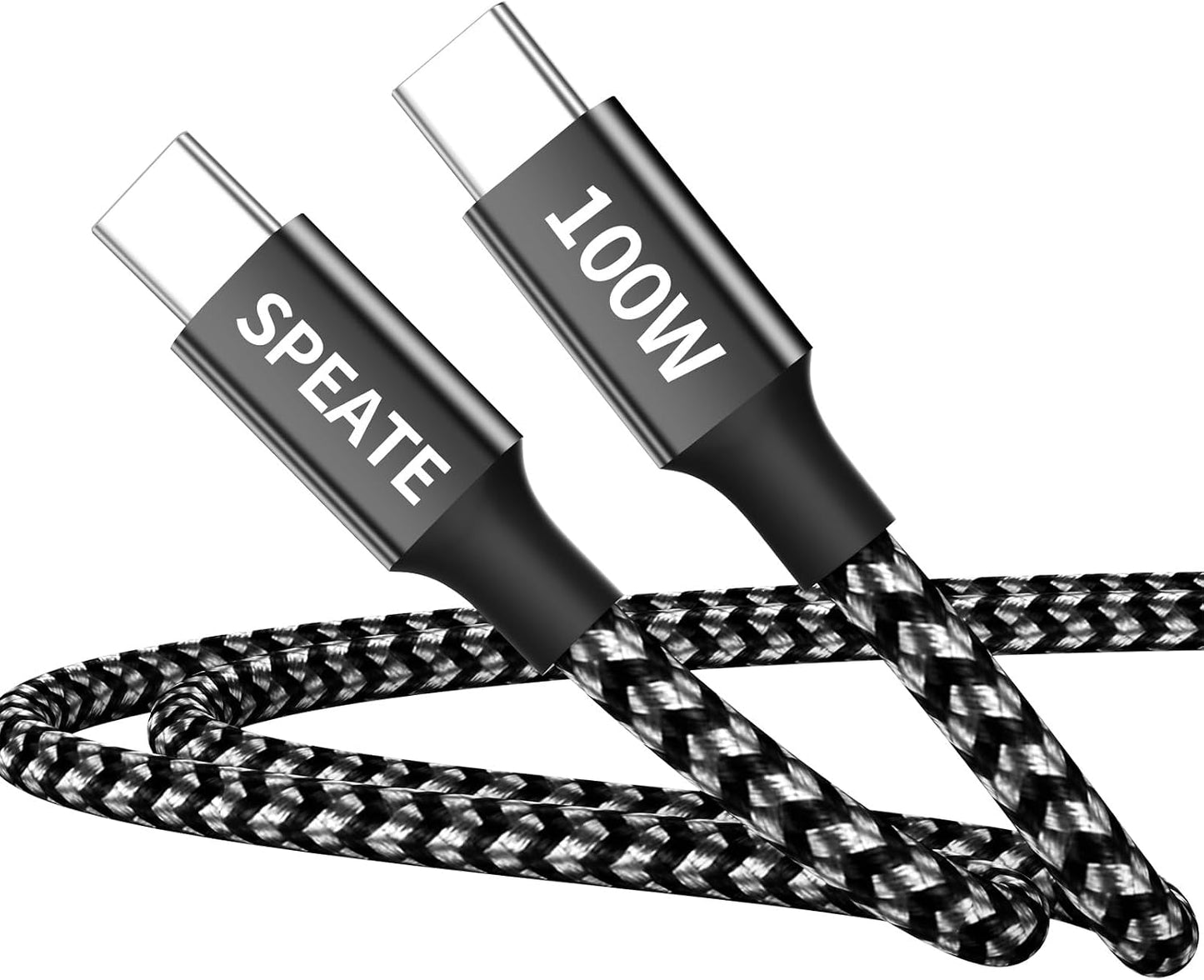 Cable USB C 100W 6.6pies carga rápida para Phone Galaxy