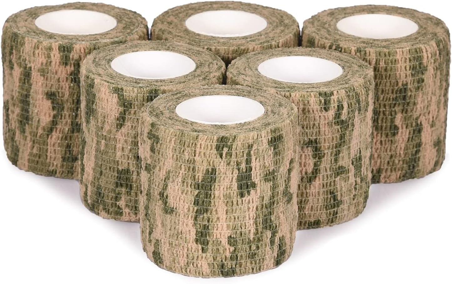 Cinta camuflaje autoadhesiva 5cm x4,5m para camping