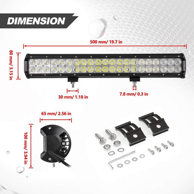 Barra luz LED 30pulg 198W
