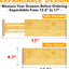 Separadores cajones bambú 6 pzas ajustables 4.65" alto